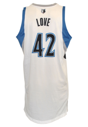 4/9 & 4/16/2014 Kevin Love Minnesota Timberwolves Game-Used Home Uniform (2)(Equipment Manager LOA)