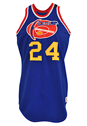 1975-1976 Bobby Jones ABA Denver Nuggets Game-Used Road Jersey (Photo-Matched • Rare Armband • ABA Finals Season)