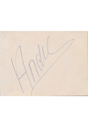 Andre The Giant Autograph Cut (Full JSA LOA)