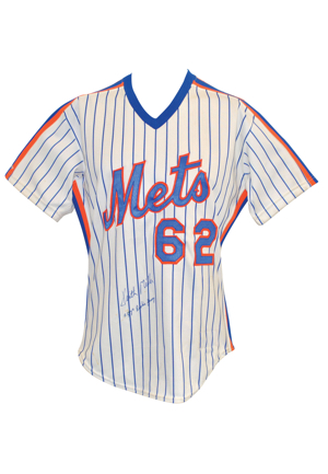 1987 Keith Miller New York Mets Spring Training-Worn & Autographed Pinstripe Home Jersey (JSA)