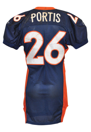 11/23/2003 Clinton Portis Denver Broncos Game-Used Home Jersey (PSA/DNA)