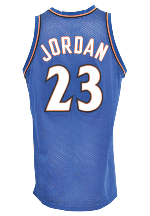 2002-03 Michael Jordan Washington Wizards Game-Used Road Jersey (Nice Use With Underarm Deodorant Transfer Residue)