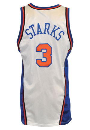 1997-98 John Starks New York Knicks Game-Used Home Jersey