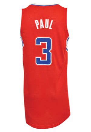 2013 Chris Paul Los Angeles Clippers Game-Used Road Jersey