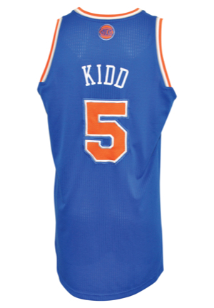 2012-13 Jason Kidd New York Knicks Preseason-Worn Uniform & Warm-Up Suit (4)(Steiner Sports Hologram • Photo-Matched)