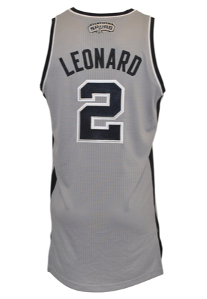 2013-14 Kawhi Leonard San Antonio Spurs Team-Issued Road Jersey