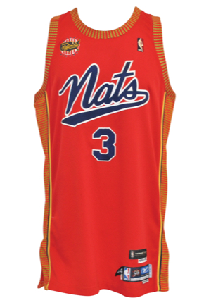 2004-05 Allen Iverson Philadelphia 76ers Syracuse Nationals TBTC Team-Issued Road Uniform (2)