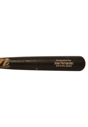 2014 Jose Fernandez Miami Marlins Game-Used Bat (PSA/DNA GU10 • Sourced From Clubhouse Attendant)