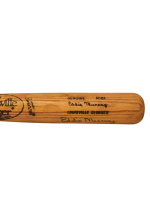 1980-83 Eddie Murray Baltimore Orioles Game-Used BP & Autographed Bat (JSA • PSA/DNA)