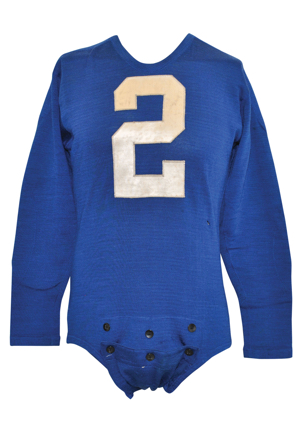 Circa 1939 Kent "Rip" Ryan Detroit Lions Game-Used Wool Durene Home Jersey (Extremely Scarce Example • Graded A10)