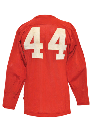 Circa 1949-50 Kyle Rote SMU Mustangs Game-Used Durene Home Jersey (Sourced From Team Photographer • Graded A10)