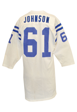 1/17/1971 Cornelius Johnson Baltimore Colts Super Bowl V Game-Used Jersey (Photo-Matched)