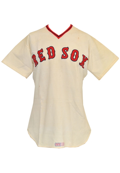 1978 Dennis Eckersley Boston Red Sox Game-Used Home Jersey