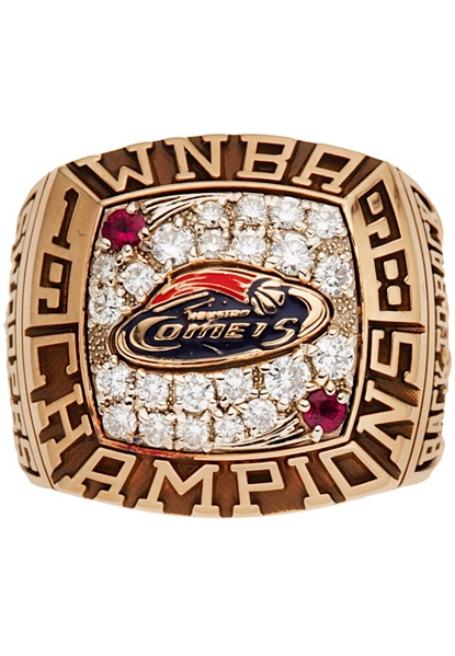 1998 & 1999 WNBA Houston Comets Championship Rings Presented to Sheryl Swoopes (2)