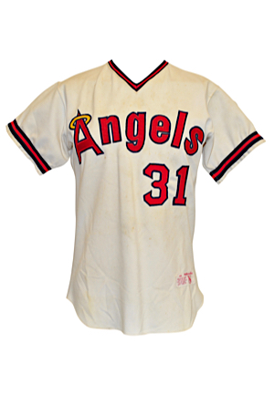 1974 Barry Raziano California Angels Game-Used Home Jersey
