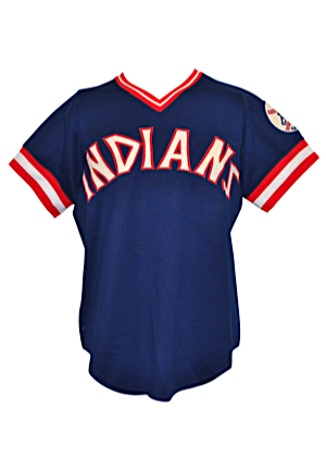 1976 Joe Nossek Cleveland Indians Coaches-Worn Road Jersey