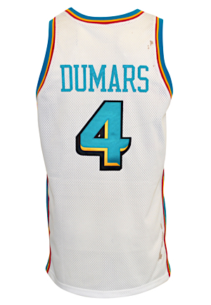 1997-98 Joe Dumars Detroit Pistons Game-Used & Autographed Home Jersey (JSA)