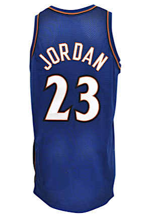 2001-02 Michael Jordan Washington Wizards Game-Used Road Jersey
