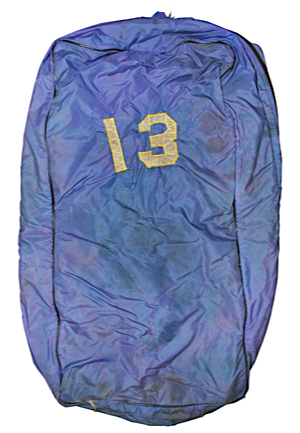 Early 1970s Wilt Chamberlain Los Angeles Lakers Personal Garment Bag