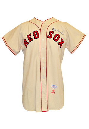 1958 Billy Consolo Boston Red Sox Game-Used & Autographed Home Flannel Jersey (JSA • Originally Sourced From Consolo)