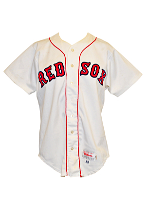 1988 Pat Dodson/Ellis Burks Boston Red Sox Game-Used Home Jersey