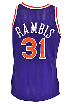 1990-91 Kurt Rambis Phoenix Suns Game-Used Road Jersey (Graded A10)