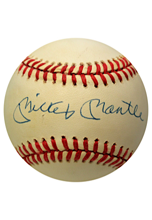Mickey Mantle Single-Signed OAL Baseball (JSA • PSA/DNA)
