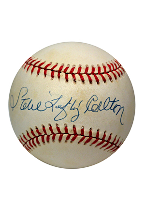 MLB Hall of Famers Single-Signed Pitchers Lot — Sandy Koufax, Nolan Ryan 2x, Jim Palmer, Steve Carlton & Fergie Jenkins (6)(JSA) 