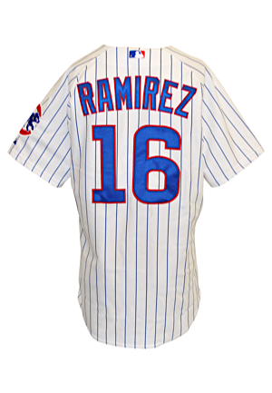 2010 Aramis Ramirez Chicago Cubs Game-Used Pinstripe Home Jersey (Steiner Sports LOA)