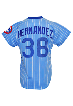 1981 Willie Hernandez Chicago Cubs Game-Used Pinstripe Road Jersey
