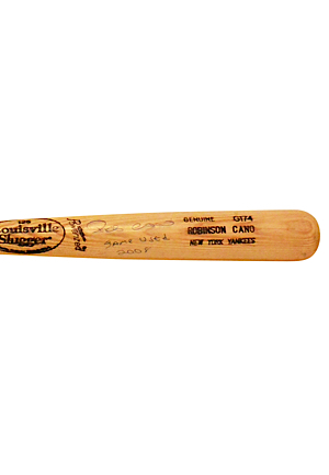 2008 Robinson Cano New York Yankees Game-Used & Autographed Bat (JSA • PSA/DNA Pre-Cert)