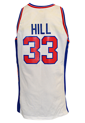 1994-95 Grant Hill Rookie Detroit Pistons Game-Used Home Jersey (ROY Season) 
