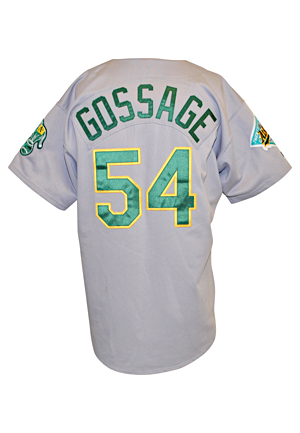 1992 Goose Gossage Oakland Athletics Game-Used Road Jersey (Minor League Coach LOA)