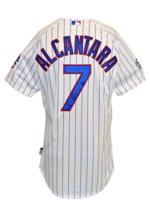 4/5/2015 Arismendy Alcantara Chicago Cubs Game-Used Home Jersey (MLB Hologram • Opening Night)