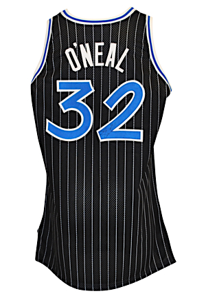 1993-94 Shaquille ONeal Orlando Magic Game-Used & Autographed Road Jersey (JSA)