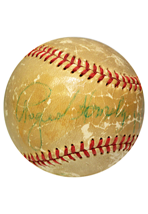 Roger Hornsby Single-Signed Baseball (Full JSA)