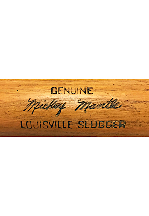 1953 Mickey Mantle New York Yankees Game-Used Bat (Rare Early Career Example • Championship Season • PSA/DNA GU8.5)