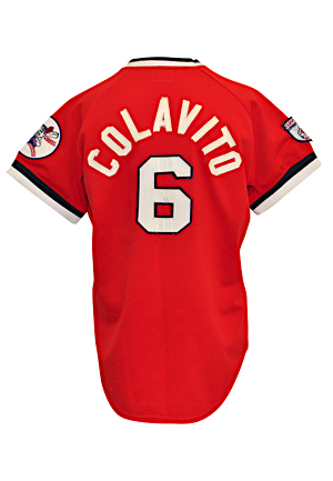 1976 Rocky Colavito Cleveland Indians Coaches Worn Road Jersey
