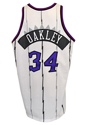 1998-99 Charles Oakley Toronto Raptors Game-Used Home Jersey