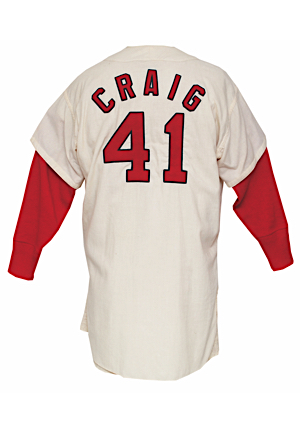 1964 Roger Craig St. Louis Cardinals Game-Used Home Flannel Uniform (4)(Championship Season)