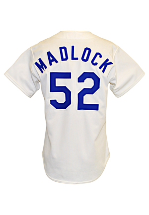 1985 Bill Madlock Los Angeles Dodgers Game-Used Home Jersey