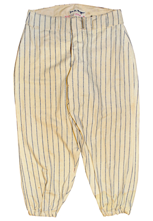 Late 1940s Joe DiMaggio New York Yankees Salesman Sample Home Flannel Pants