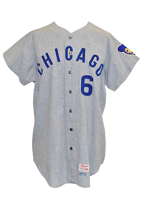 Lot Detail - 1971 Johnny Callison Chicago Cubs Game-Used Road Flannel Jersey