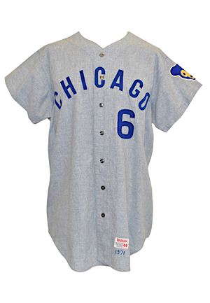 1971 Johnny Callison Chicago Cubs Game-Used Road Flannel Jersey