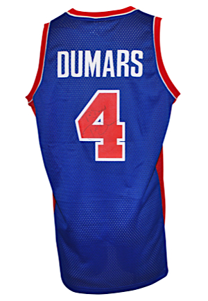 Isaiah Thomas & Joe Dumars Autographed Pistons Jerseys (2)(JSA)