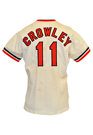 1972 Terry Crowley Baltimore Orioles Game-Used Home Jersey