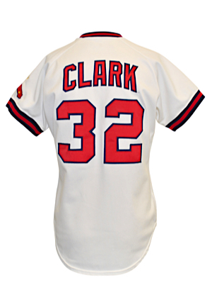 1982 Bobby Clark California Angels Game-Used Home Jersey
