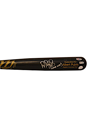2008 Albert Pujols Game-Used & Autographed Bat (MLB Authenticated • PSA/DNA Graded GU8 • Pujols Hologram • MVP Season)