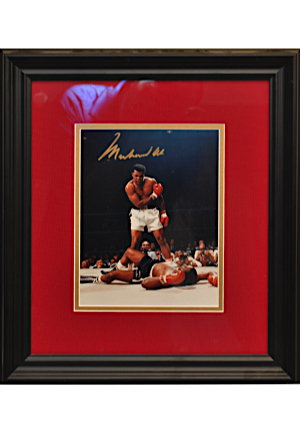 Framed Muhammad Ali Signed Picture (JSA)