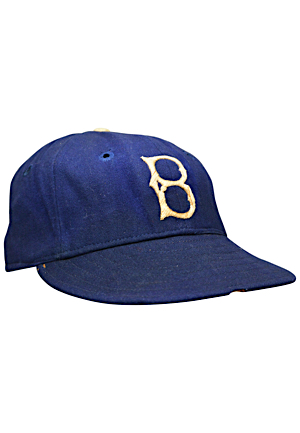 Circa 1940 Freddie Fitzsimmons Brooklyn Dodgers Game-Used Cap (Beautiful Condition)